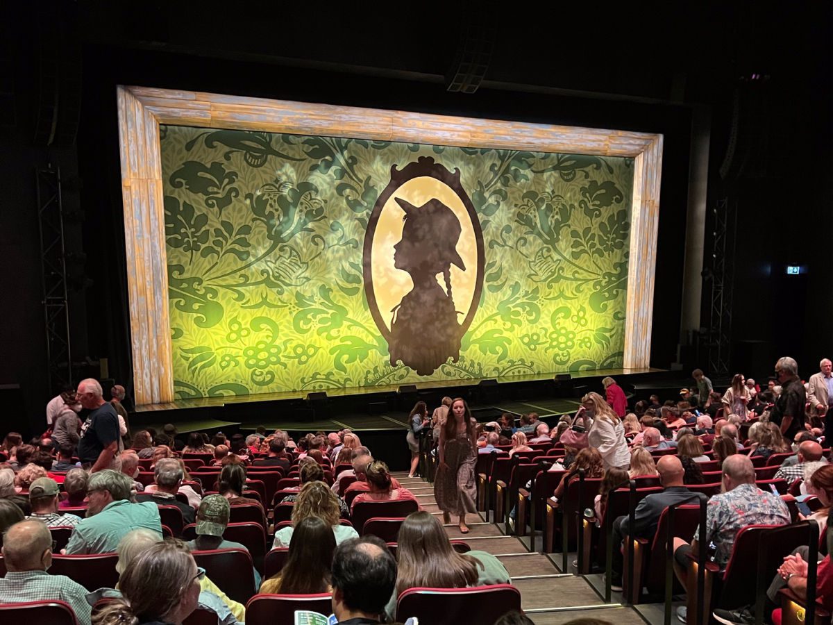 Anne of Green Gables the Musical opening screen in the theater