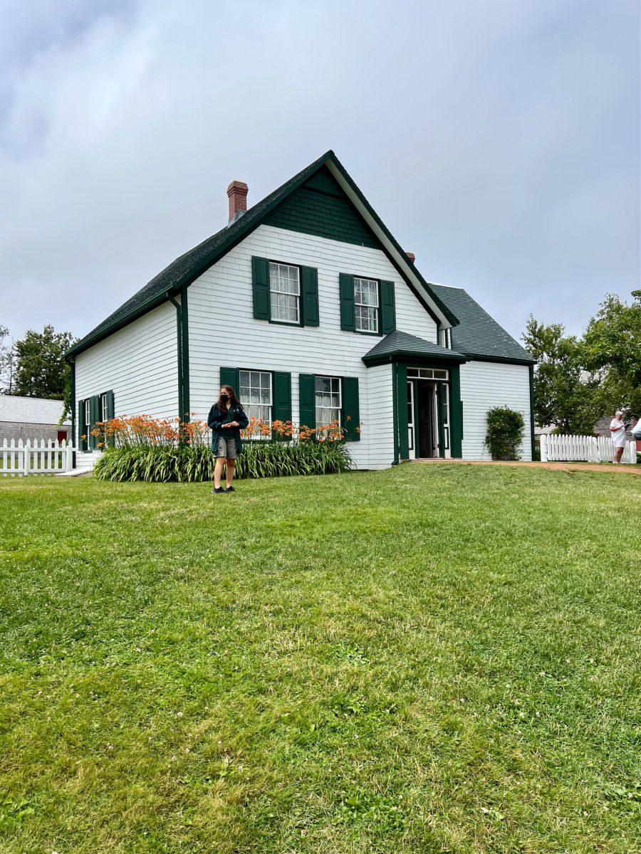 Green Gables Heritage Place with guide out front