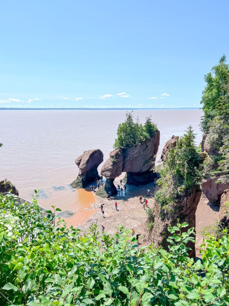Hopewell rocks at high tide