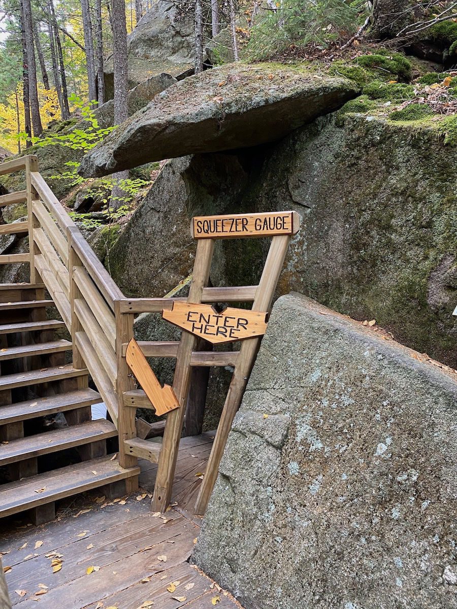 Squeezer gauge at Lost River Gorge