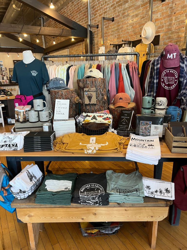 Interior of the Montana Scene boutique in Kalispell