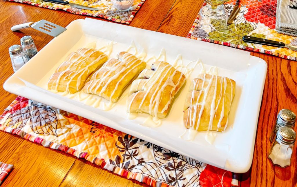 Homemade bear claws at the Trout Creek Lodge