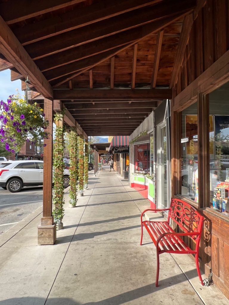 Sidewalk in Whitefish