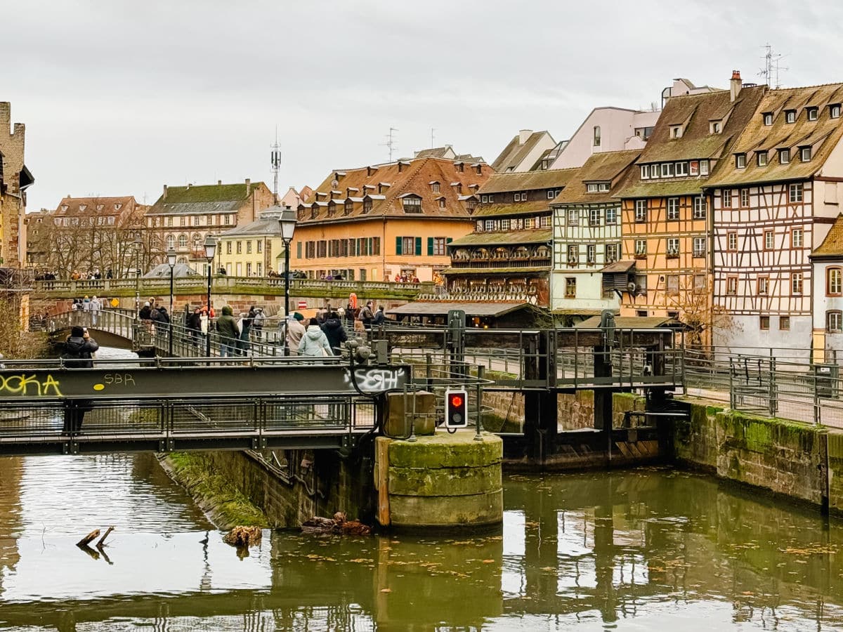Canal locks in Petite France