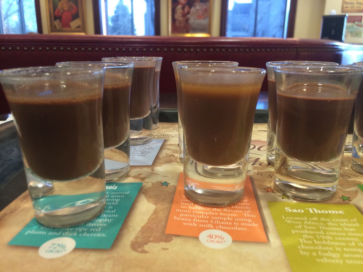 Chocolate tasting at The Hershey World Museum