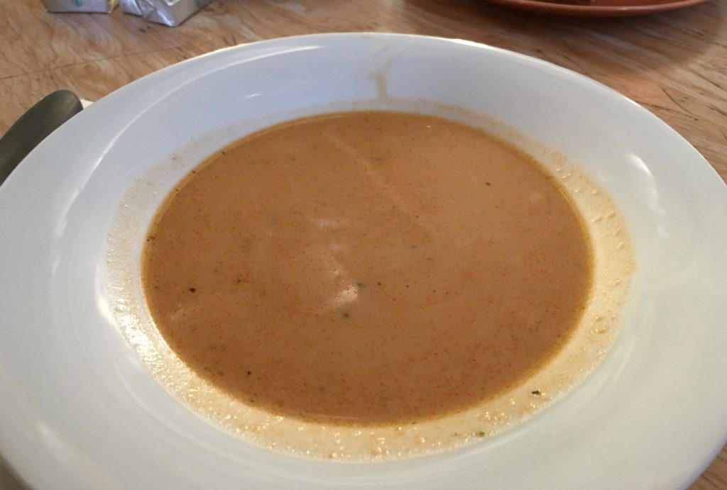 Lobster soup at bryggjan