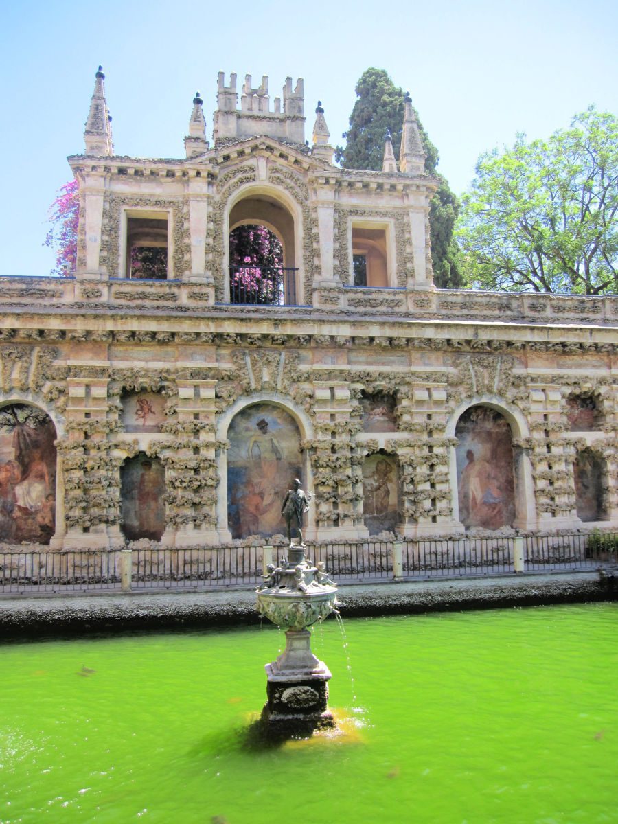 Fountain in the Alcazar in Seville