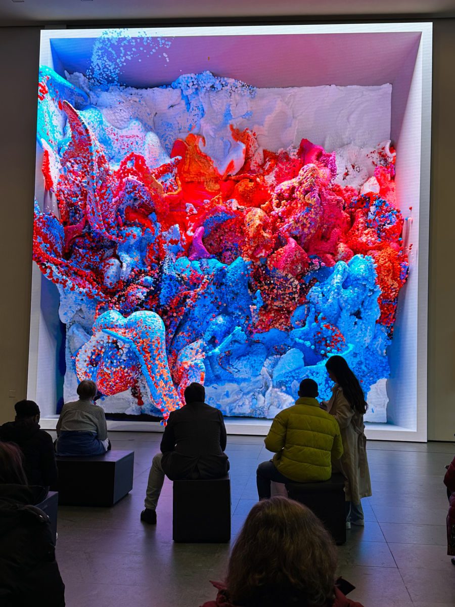 Interactive exhibit at the Museum of Modern Art in NYC