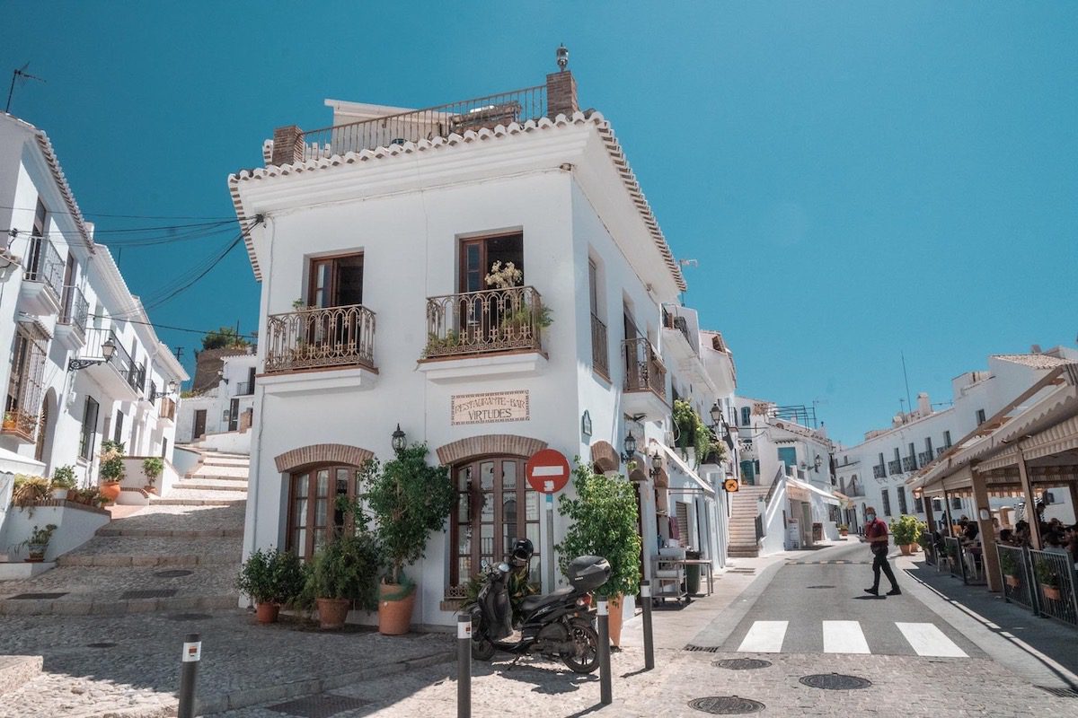 White town in the Costa del Sol Spain