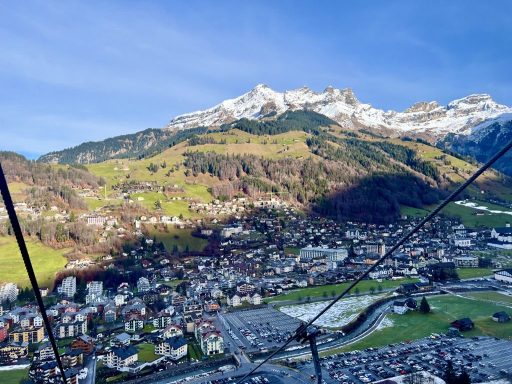 View from Gondola to Mt Titlus