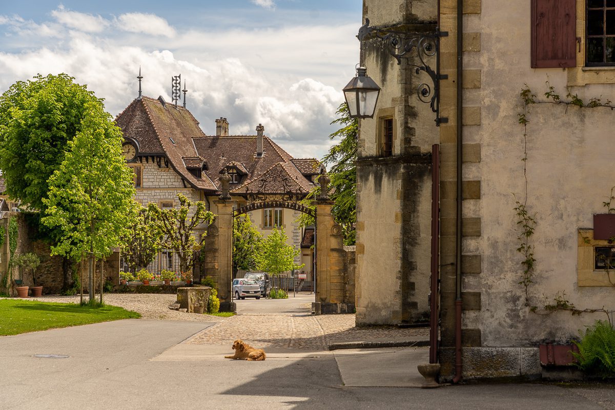 Chateau d'Auvernier in Neuchatel Switzerland

