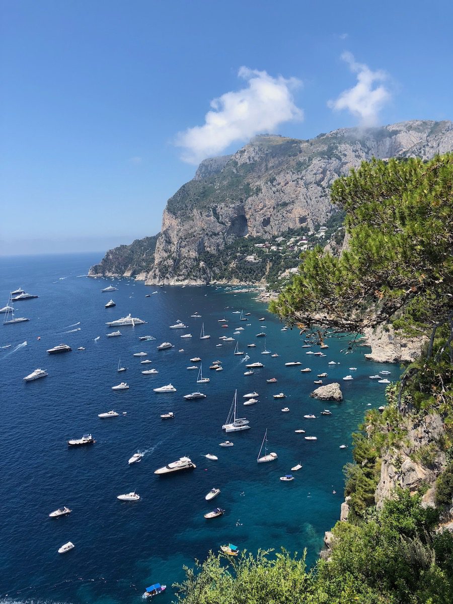 View of Marina Piccola from Punta Tragara