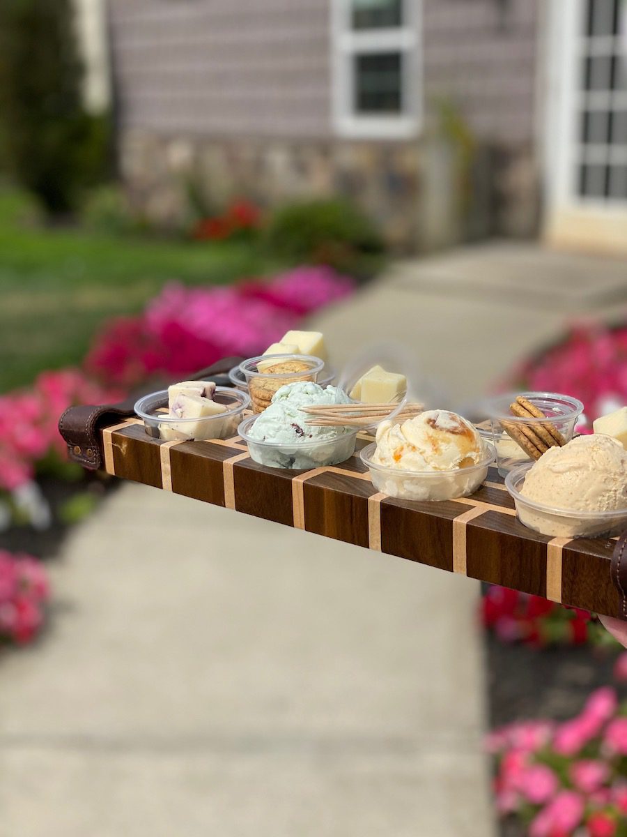 cheese and ice cream tasting