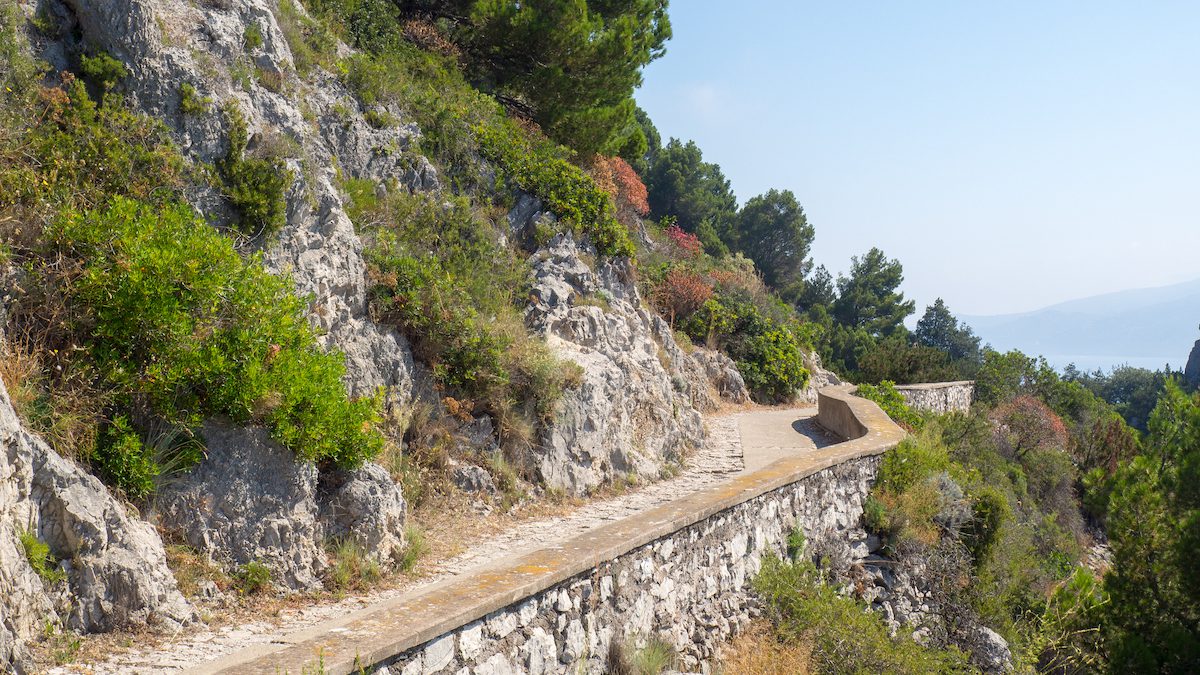 Cliff path in Capri