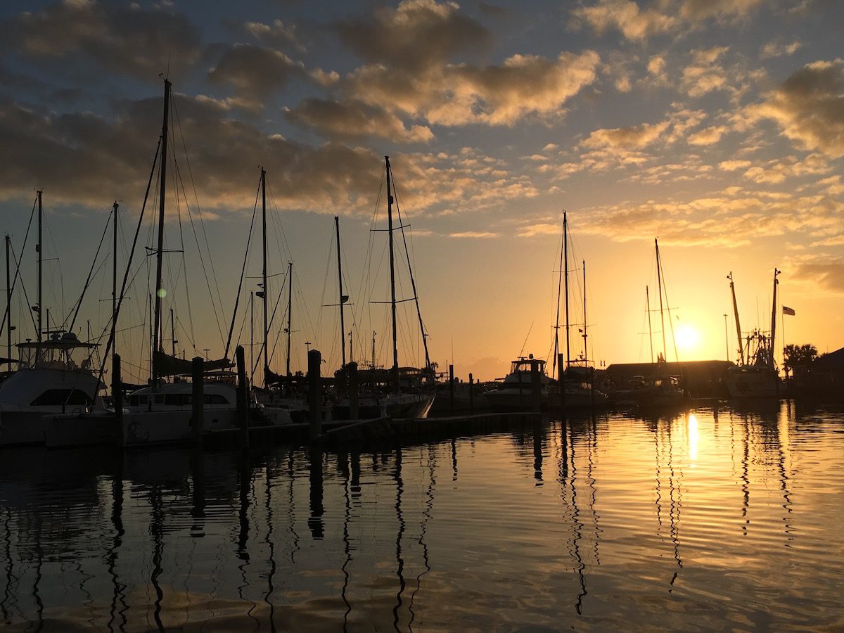 Sunset at St. Andrews Marina
