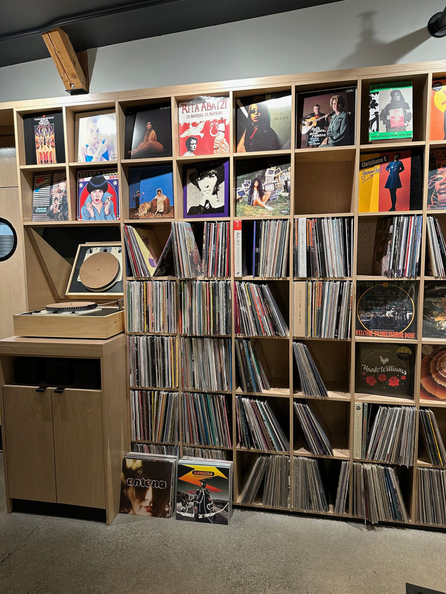 Vinyl albums at Paradiso Hi Fi Lounge