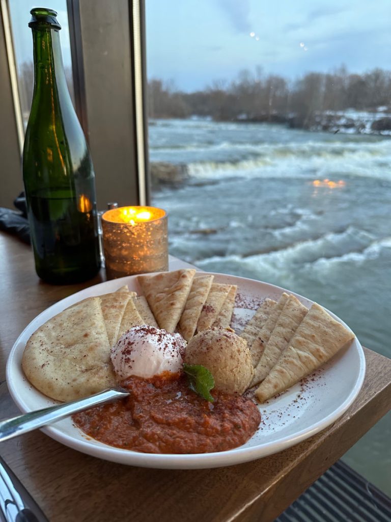 Hummus platter at Water works