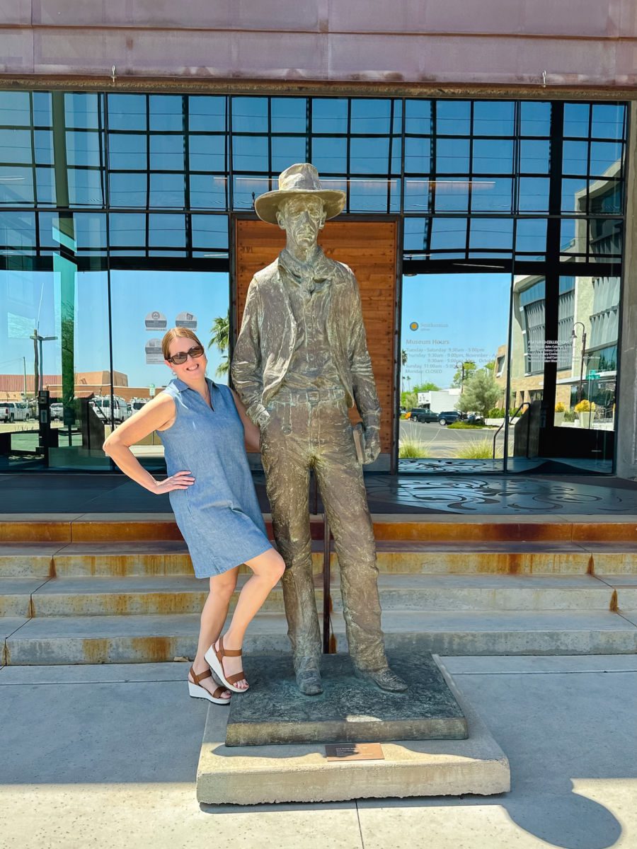 Tamara and Museum of the West cowboy