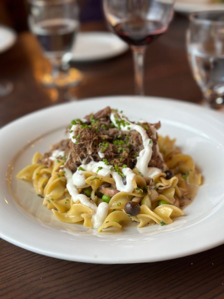 Prince of Wales bison stroganoff