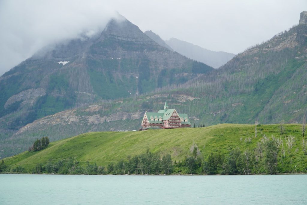 Prince of Wales hotel from a distance
