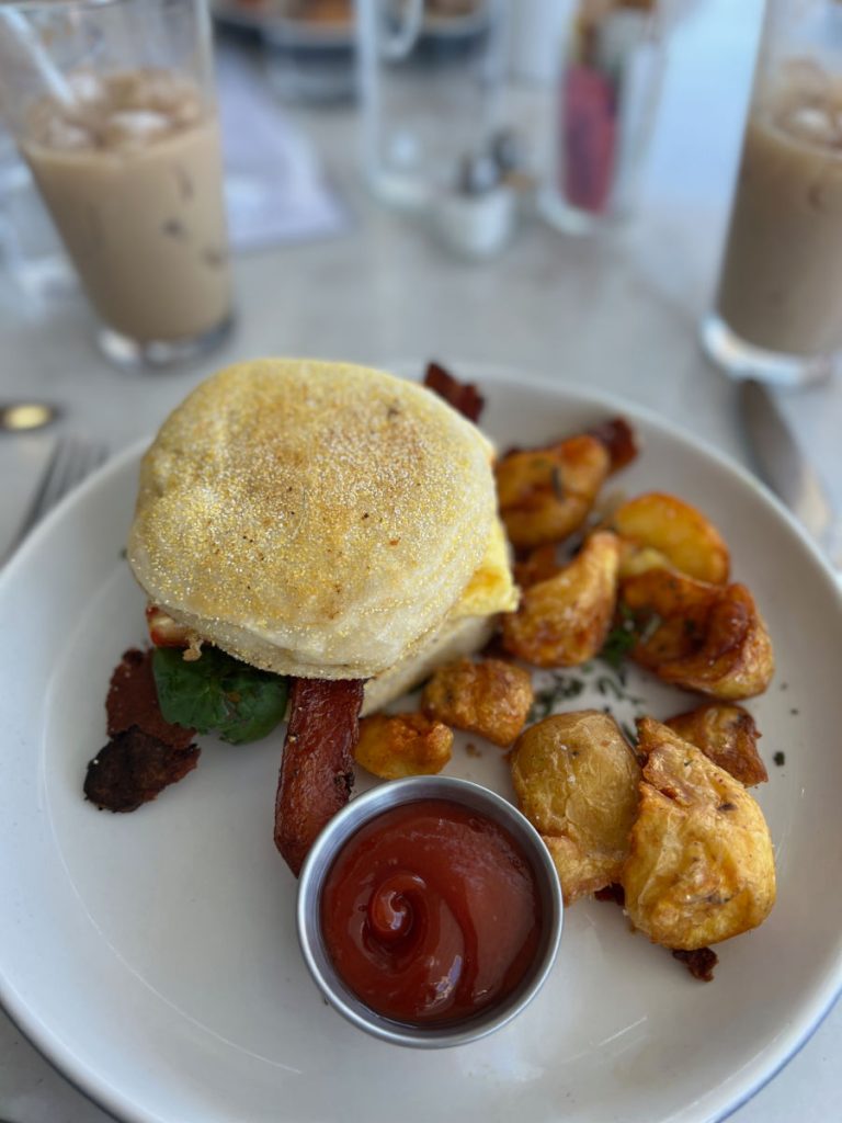 Prep & Pastry breakfast sandwich