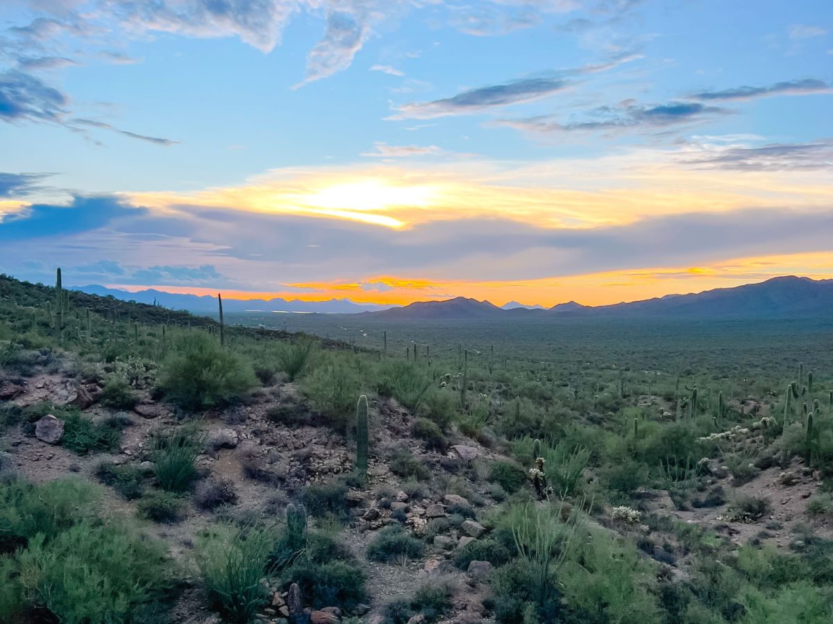 West gate pass sunset