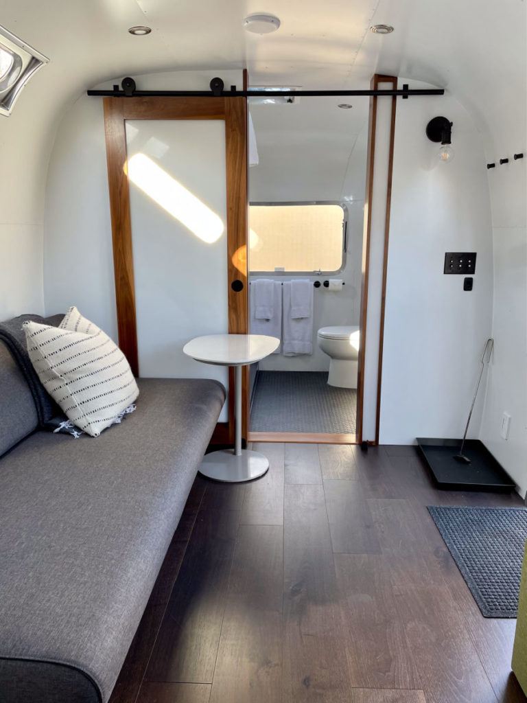 AutoCamp Airstream sitting area