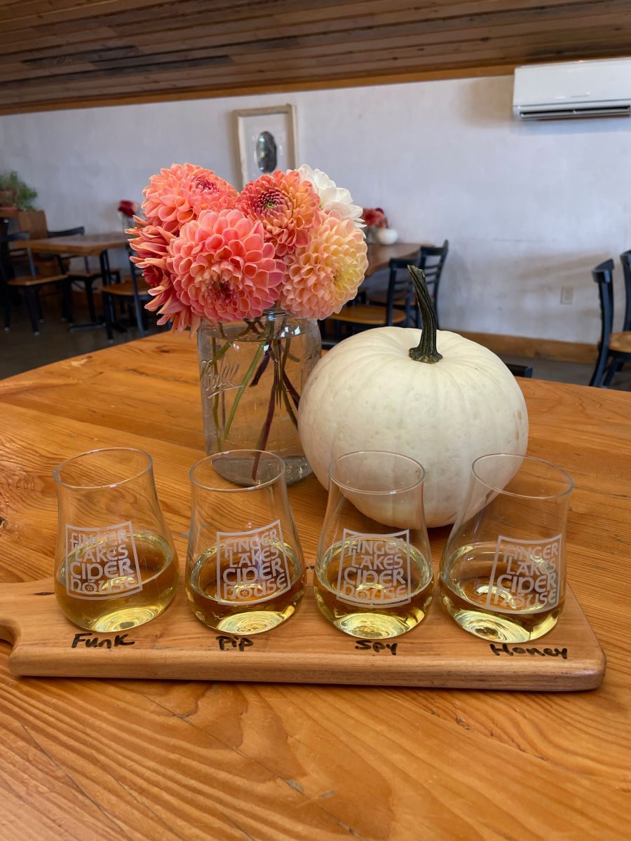 Finger Lakes cider flight