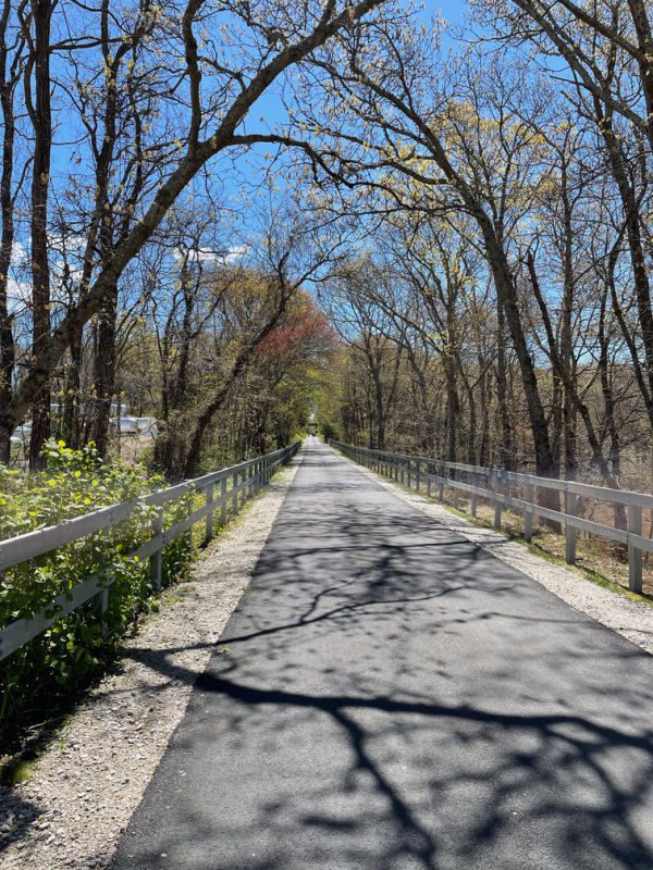 Shining sea bike path