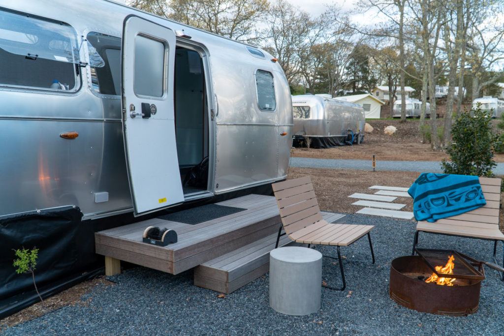 AutoCamp Cape Cod airstream trailer