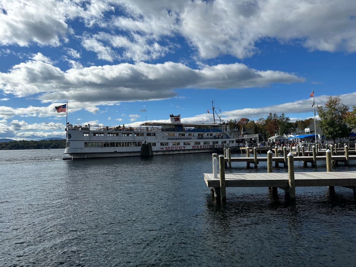 Mount Washington steam ship on Lake Winnipesaukee