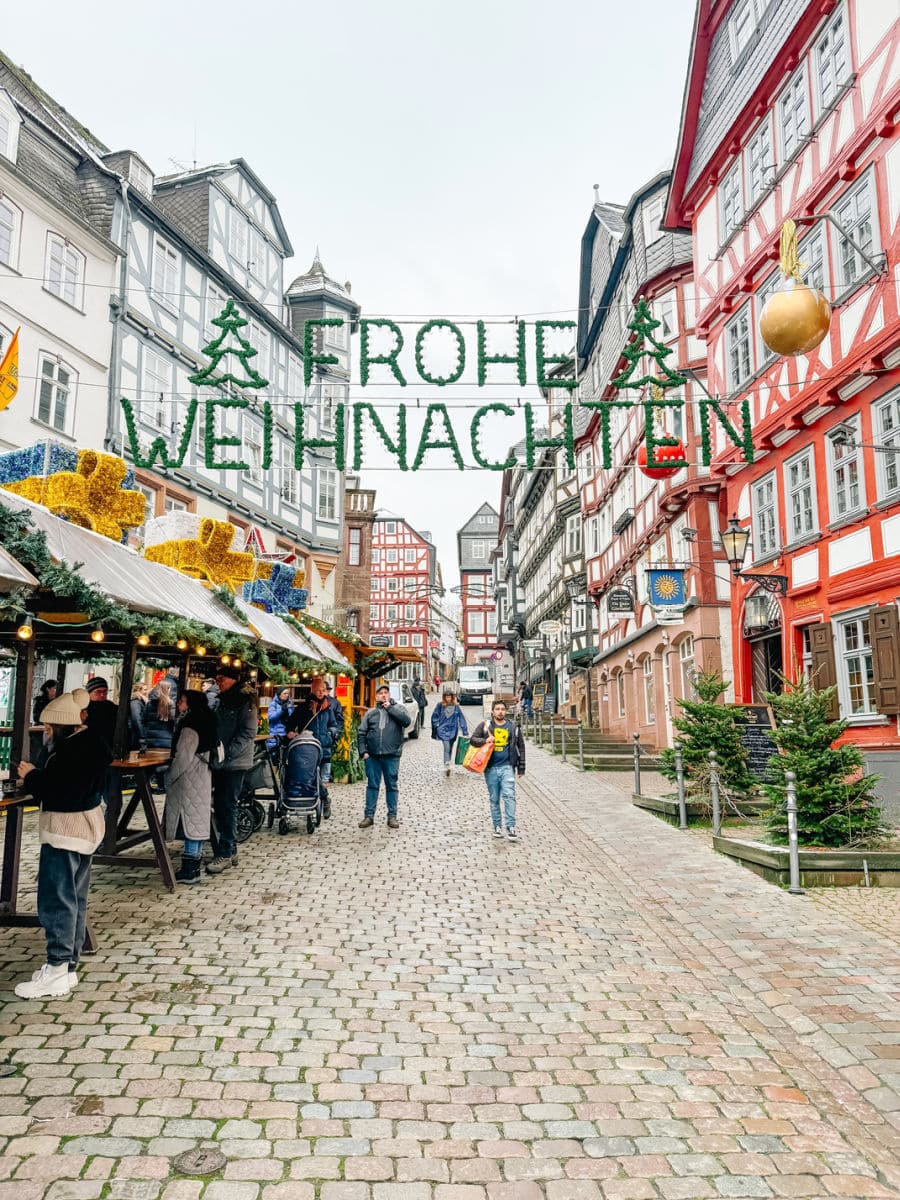 Marburg christmas market entrance