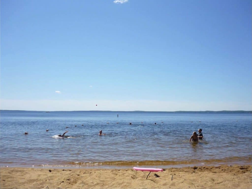 kids playing in water