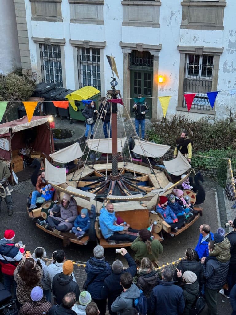 carousel at the medieval market in esslingen