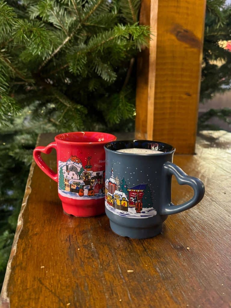 Christmas market mugs in Heidelberg Germany