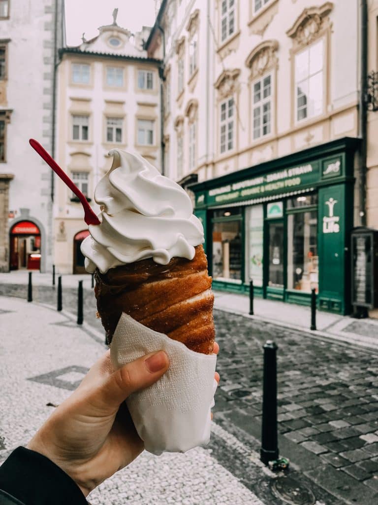 Chimney cake in Prague