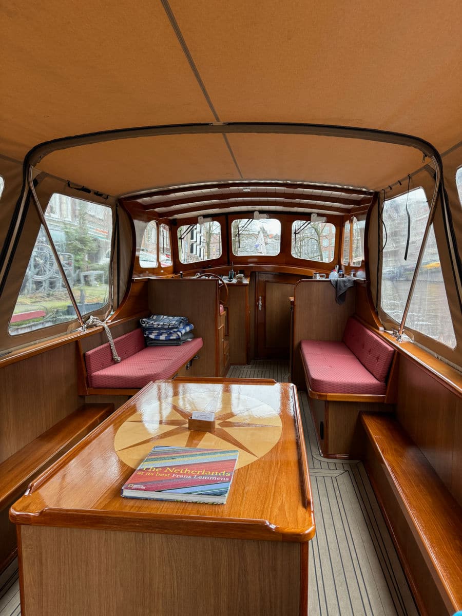 Leemstar canal boat in Amsterdam