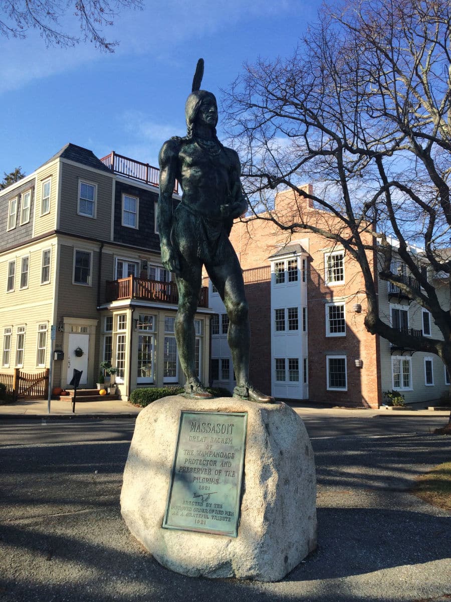 Massasoit Statue in plymouth