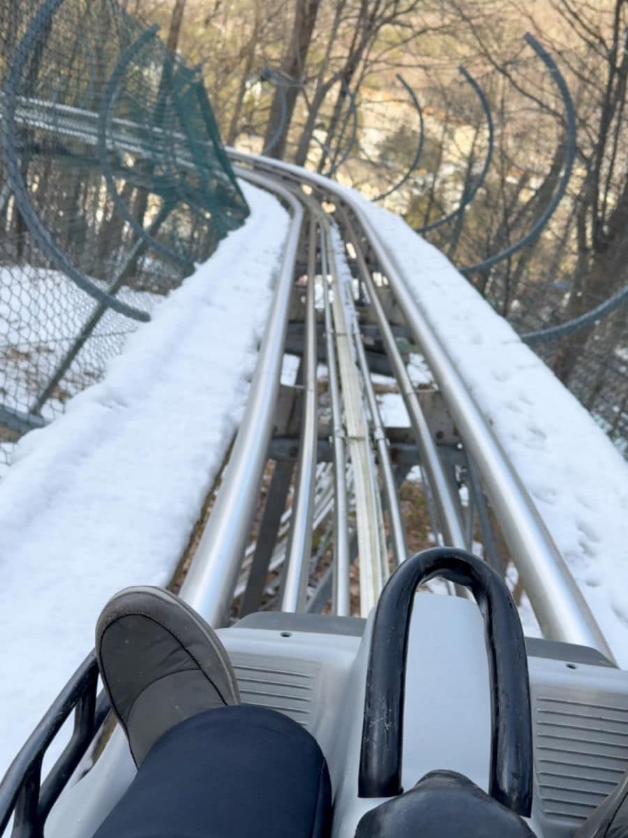 Mountain coaster at Jiminy Peak