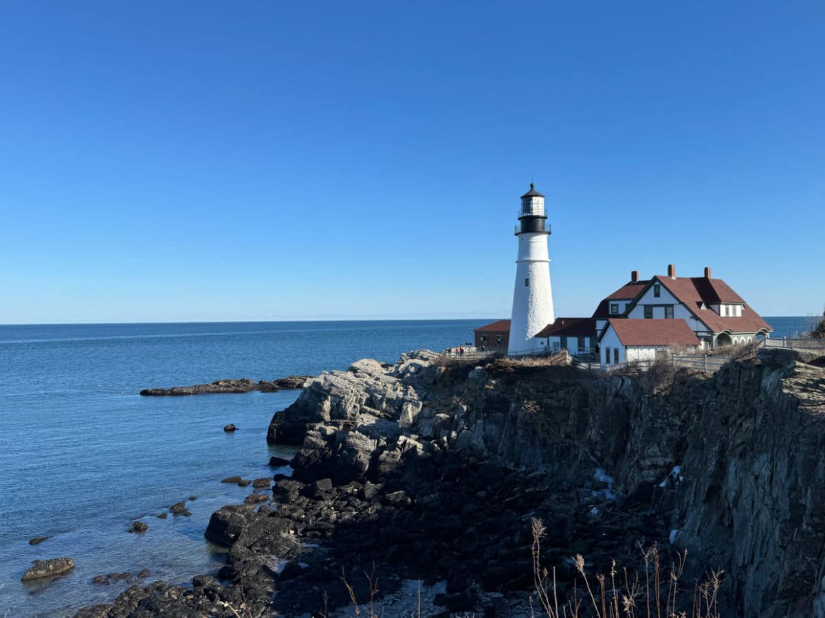 Portland Head Light in the winter