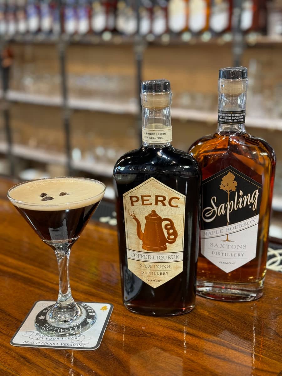 Espresso martini at Saxtons Distillery