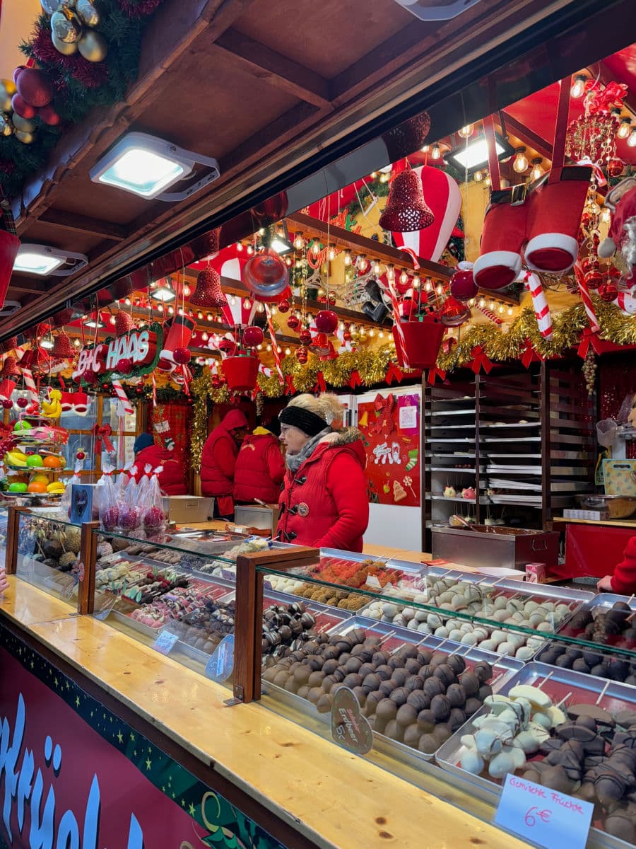 chocolate fruit stand