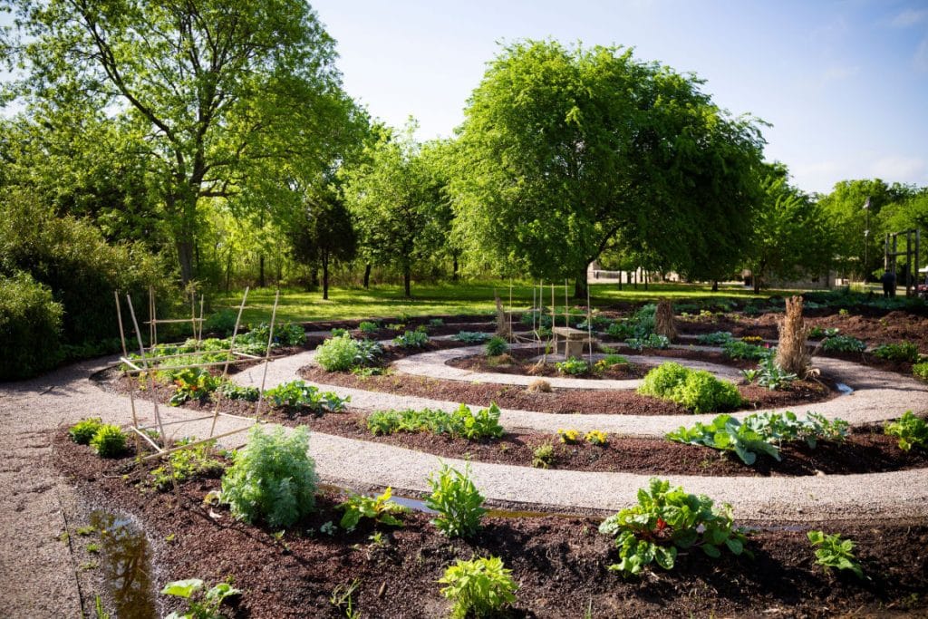 Chickasaw Cultural Center spiral garden