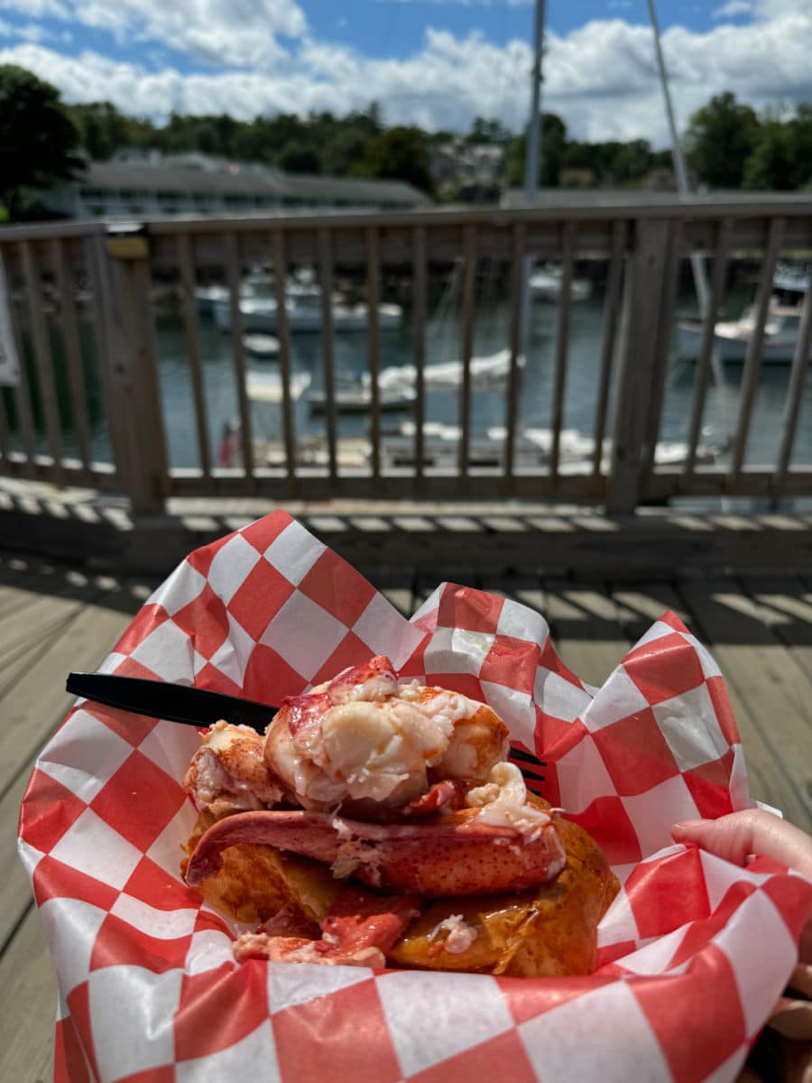 lobster roll from Footbridge Lobster