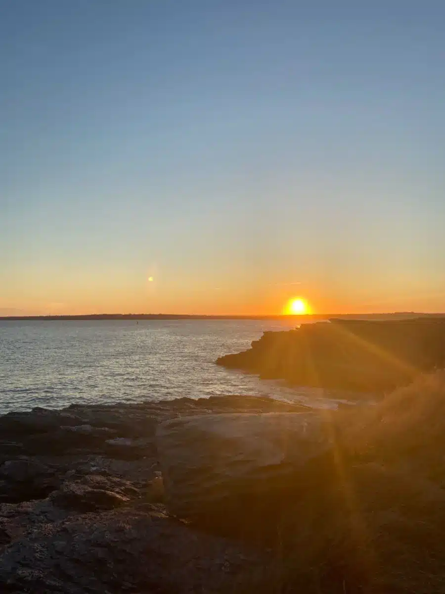 sunset at Brenton Point