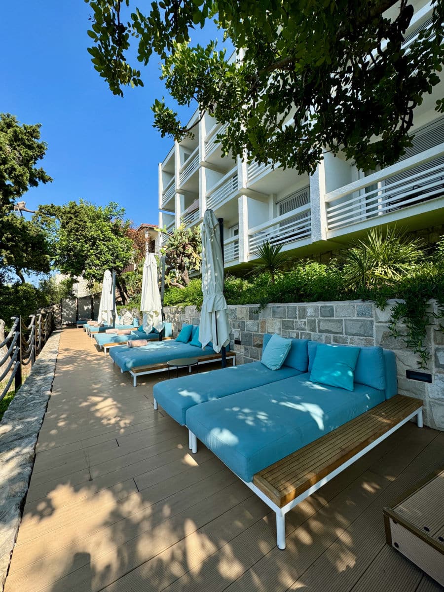 Beach Bay Hvar Hotel sun loungers