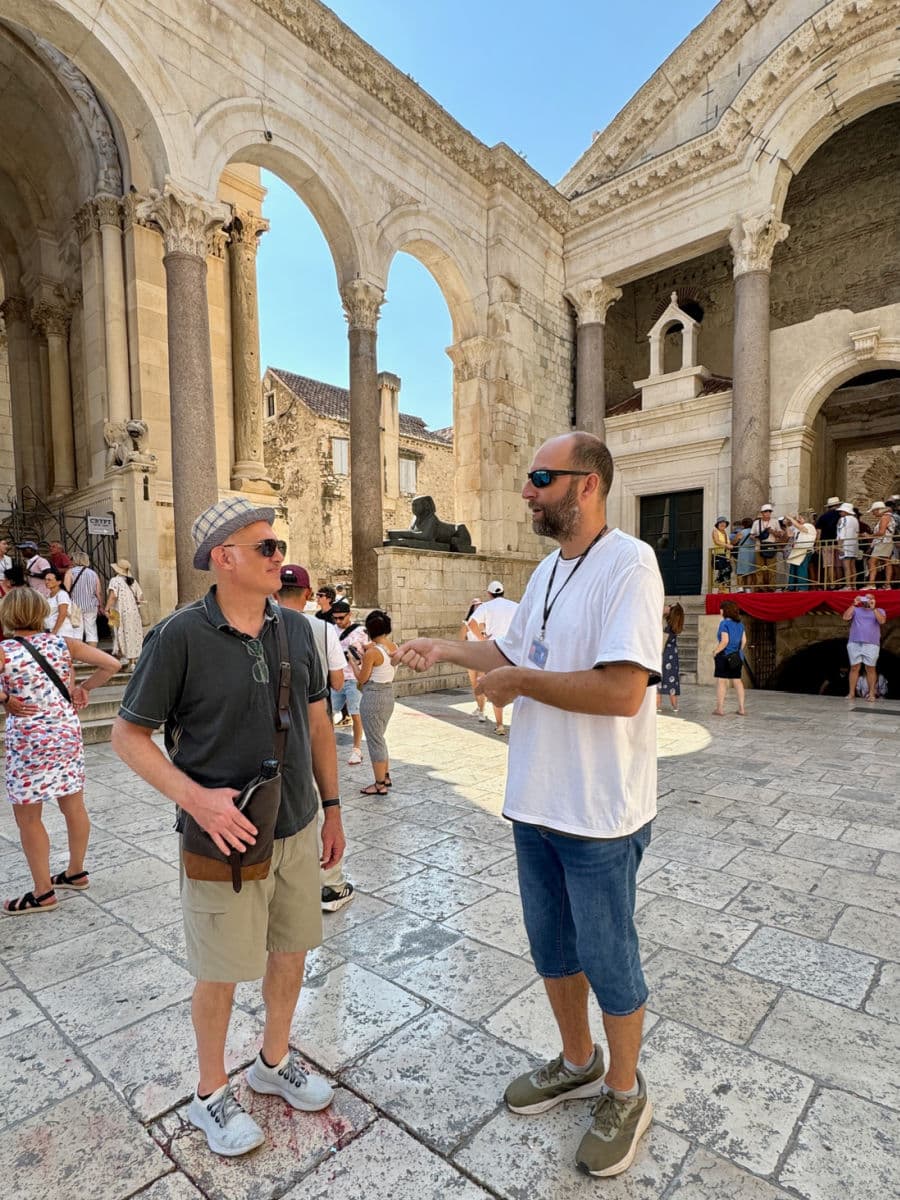 Glenn and Pero tour guide in Split