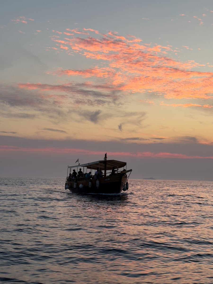 Sunset cruise in Dubrovnik