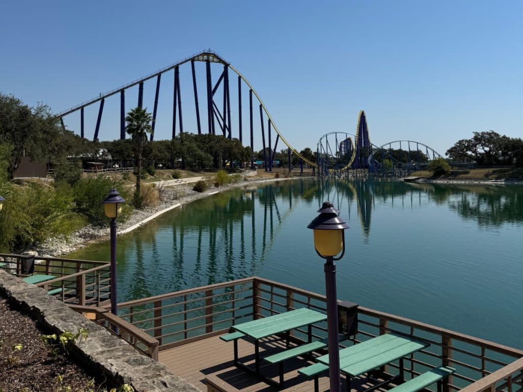Roller coaster at Sea World San Antonio