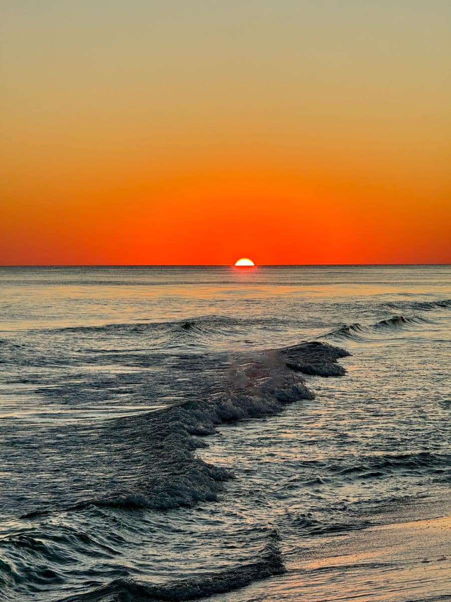 Sunset over Gulf of Mexico in Sandestin Florida
